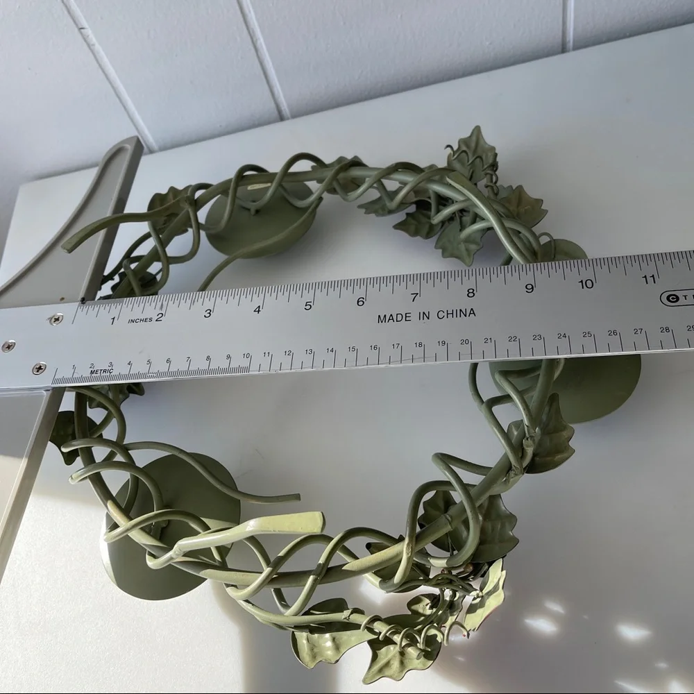 Vintage Metal Candle Holder Holiday Decor‎ 12.5in